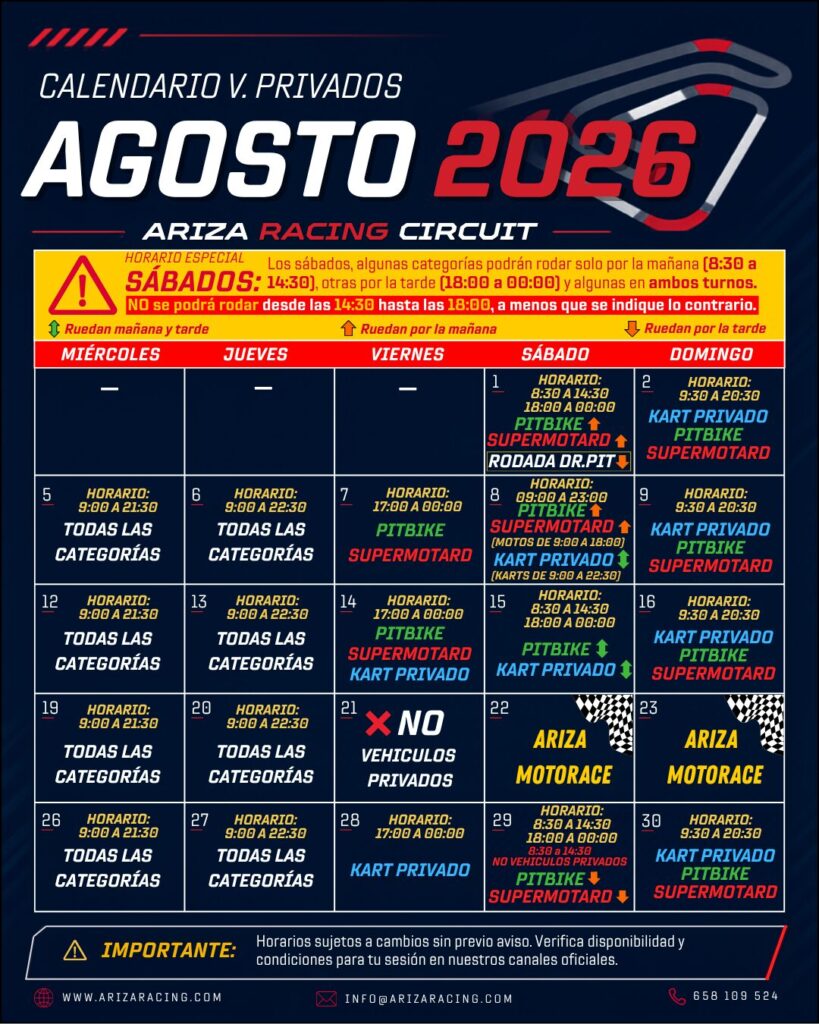 Diseños Varios VeCALENDARIO PRIVADOS AGOSTO 2026rano - Ariza (28) CALENDARIO PRIVADOS AGOSTO 2026